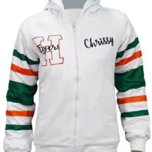 Stranger Things Season 4 Chrissy White Hoodie Jacket