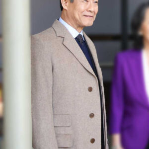 The Company You Keep 2023 James Saito Beige Wool Coat