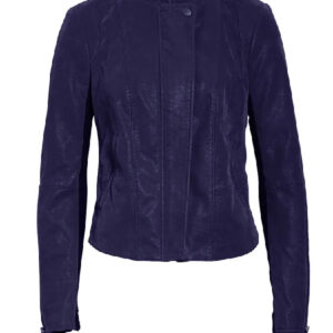 The Flash S03 Danielle Panabaker Navy Leather Jacket