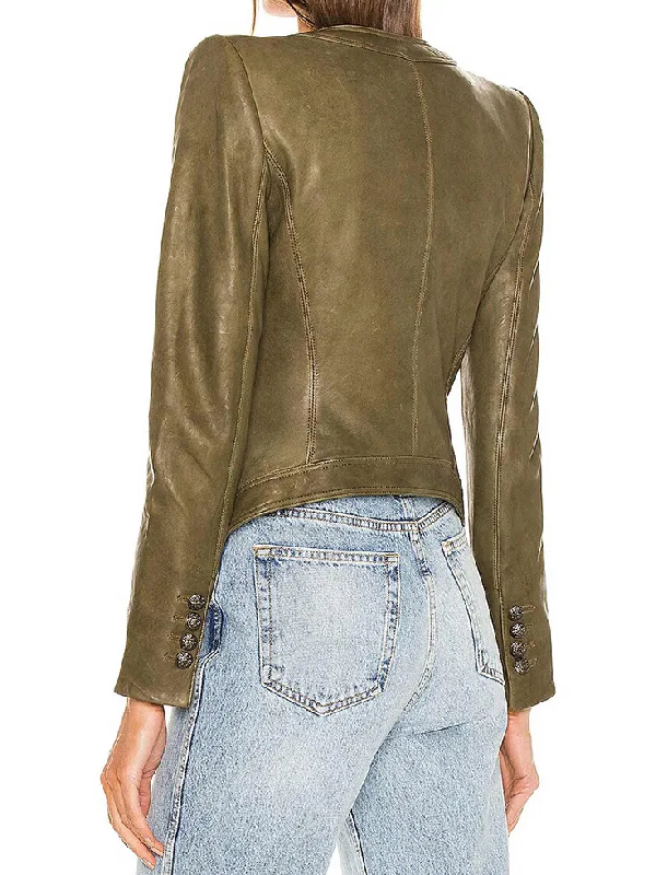 The Morning Show Reese Witherspoon Green Leather Jacket