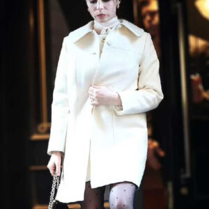 The Penguin 2024 Cristin Milioti White Wool Coat