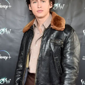 Willow Event 2022 Dempsey Bryk Black Shearling Jacket