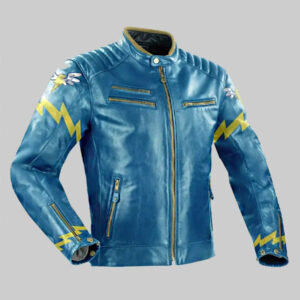 Wonderbolts Academy Rainbow Dash My Little Pony Blue Leather Jacket