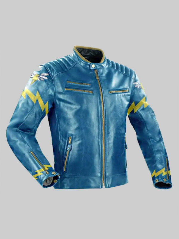 Wonderbolts Academy Rainbow Dash My Little Pony Blue Leather Jacket