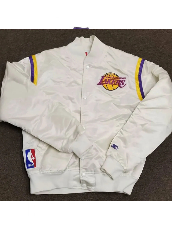 80s Lakers Los Angeles Satin Jacket