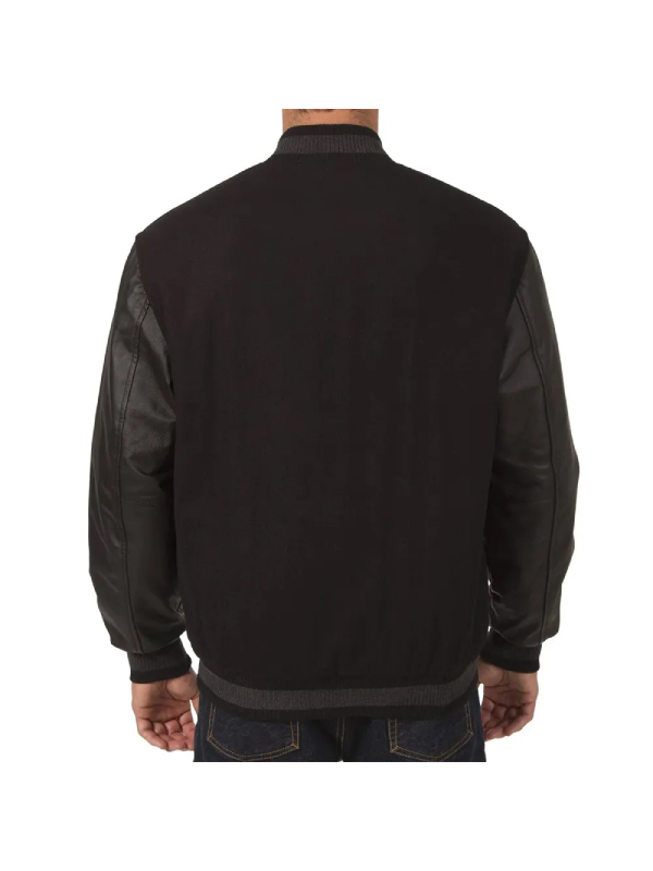 Arizona Diamondbacks Black Varsity Wool And Leather Jacket