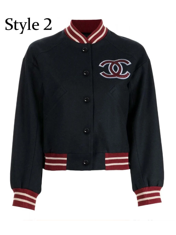 Chanel CC Patch Varsity Jacket