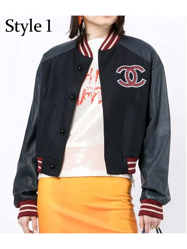 Chanel CC Patch Varsity Jacket