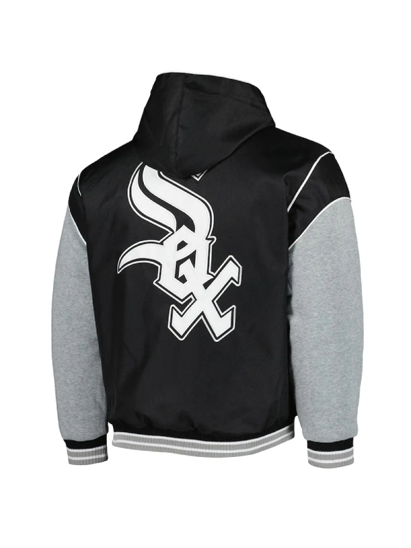 Chicago White Sox Black And Gray Hoodie Jacket