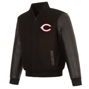 Cincinnati Reds Black Varsity Jacket