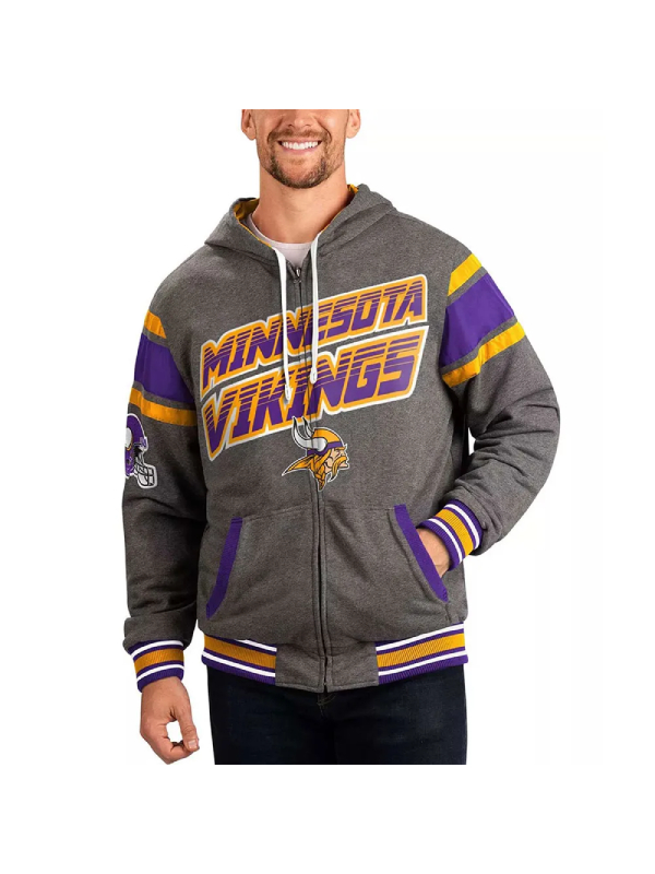 Gray Minnesota Vikings Extreme Hoodie
