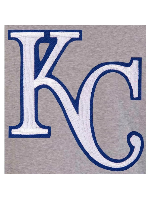 Gray/Royal Kansas City Royals Varsity Wool Jacket