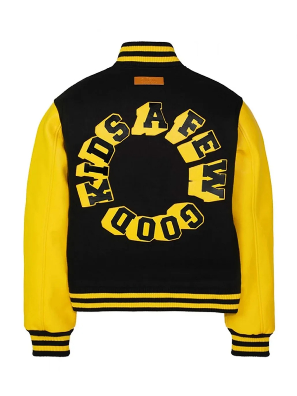 A Few Good Kids Logo Letterman Black And Yellow Jacket