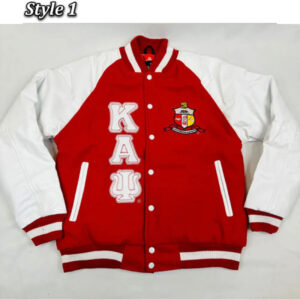 Kappa Alpha Psi Red And White Varsity Jacket