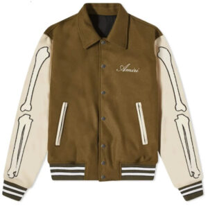 Amiri Bones Letterman Wool Jacket