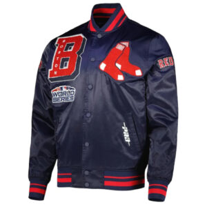 Boston Red Sox Mash Up Navy Satin Jacket