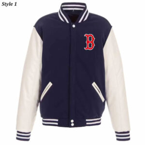 Boston Red Sox Navy And White Varsity Jacket