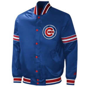 Chicago Cubs Midfield Varsity Royal Satin Jacket