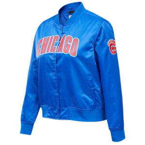 Chicago Cubs Royal Full Snap Satin Jacket