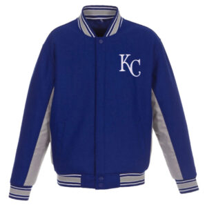 Kansas City Royals Accent Varsity Royal Wool Jacket