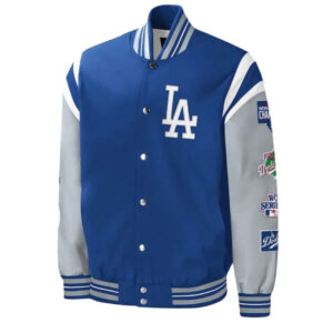 Title Holder La Dodgers Royal And Gray Jacket