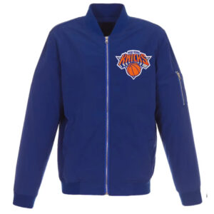 Lightweight NY Knicks Nylon Bomber Jacket