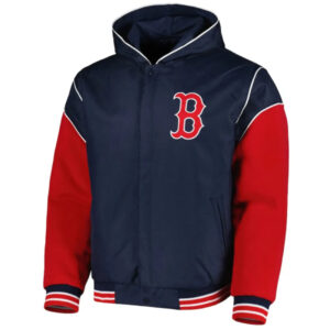 Navy Red Boston Red Sox Hoodie Jacket