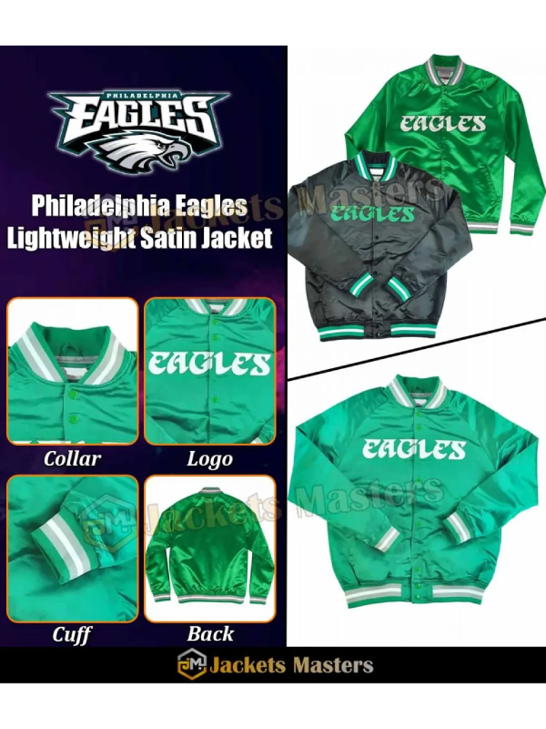Philadelphia Eagles Lightweight Satin Jacket