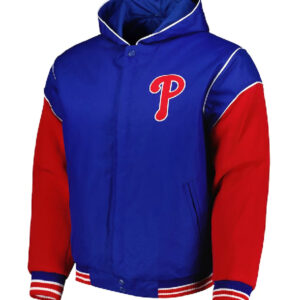 Philadelphia Phillies Royal And Red Hoodie Jacket