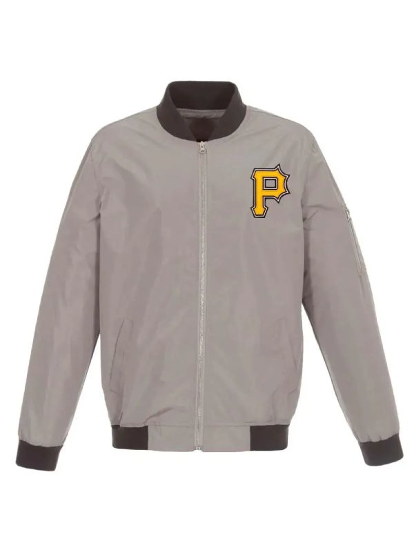 Pittsburgh Pirates Bomber Lightweight Nylon Jacket | Fortune Jackets