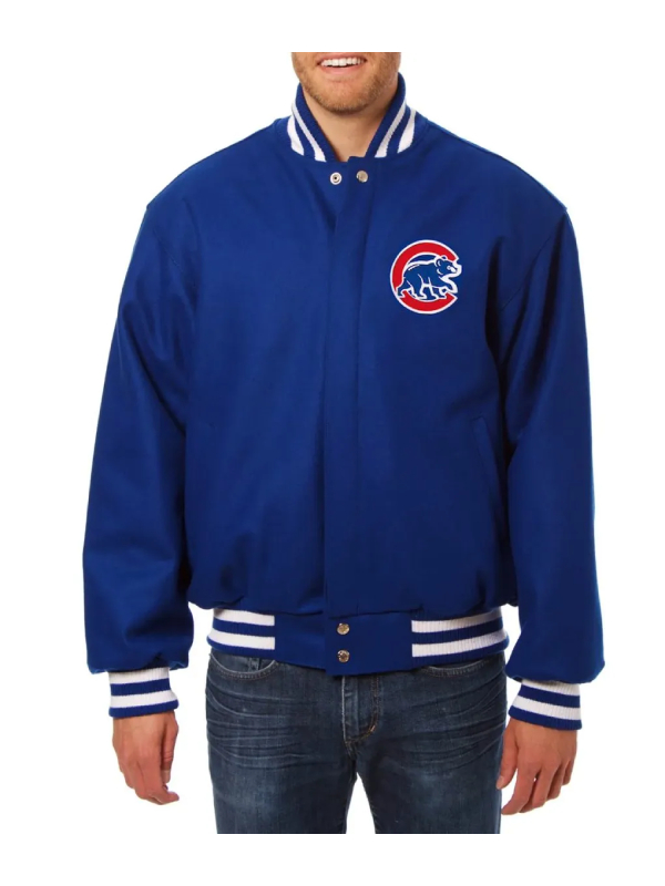 Chicago Cubs Royal Varsity Wool Jacket