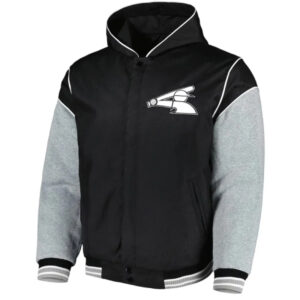 Chicago White Sox Black And Gray Hoodie Jacket