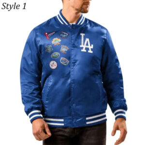 LA Dodgers Patch Royal Jacket