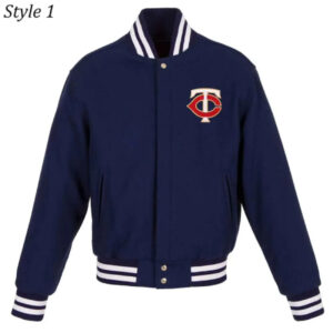 Minnesota Twins Navy Varsity Wool Jacket