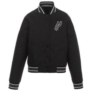 San Antonio Spurs Black Poly Twill Jacket