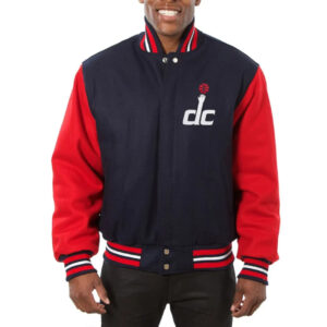 Washington Wizards Domestic Navy/Red Varsity Wool Jacket