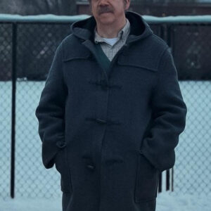 The Holdovers 2023 Paul Giamatti Hooded Coat