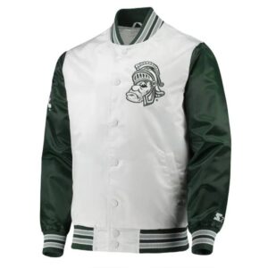 Starter Michigan State Spartans The Legend Full Snap Satin Jacket