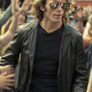 Daisy Jones & The Six Sam Claflin Leather Blazer