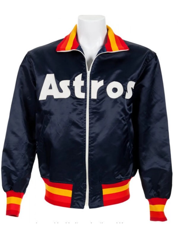 Houston Astros 1980’s Bomber Satin Jacket
