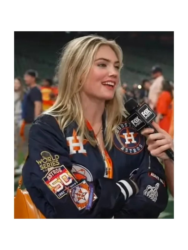 Kate Upton Houston Astros World Series 2022 Blue Jacket