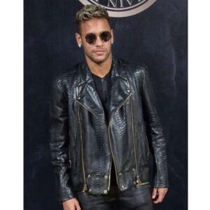 Neymar Da Silva Santos Leather Jacket