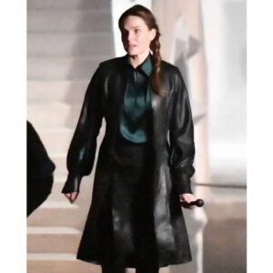 Mission Impossible 7 Rebecca Ferguson Leather Coat