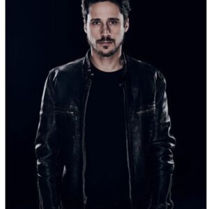 Peter Gadiot Queen of the South Leather Jacket