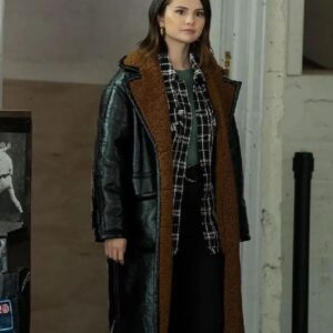 Selena Gomez Only Murders In The Building Leather Coat