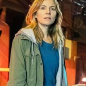 Sienna Miller 21 Bridges Green Cotton Jacket