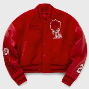 Teyana Taylor Rose Red Varsity Jacket