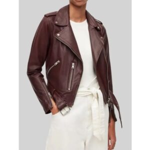 The Wedding Cottage Erin Krakow Dark Brown Leather Jacket