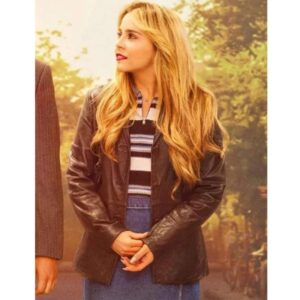 Up Here Mae Whitman Leather Jacket