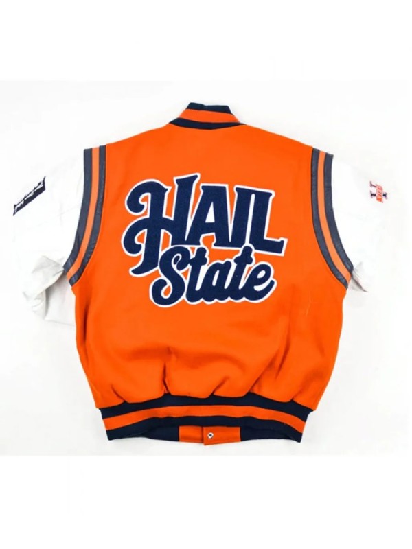 Virginia State University Motto 2.0 Hail State Varsity Jacket